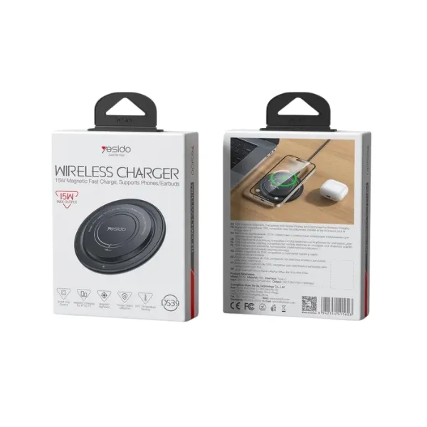 Yesido DS39 15W Magnetic Wireless Charger — photo 3
