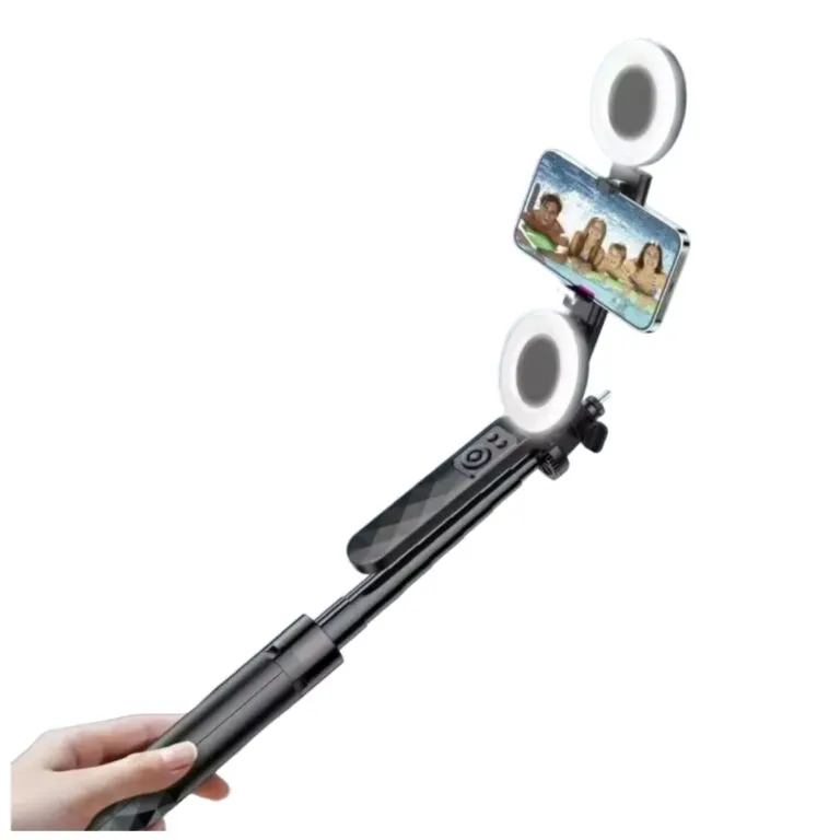 Plokama Live-P10 Pro Selfie Stick Tripod With LED Fill light And Bluetooth Remote — photo 3