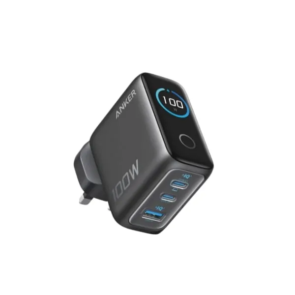 Anker 100W GaN 3-Port Fast Charger with Smart Display (B121BKZ1) — photo 2
