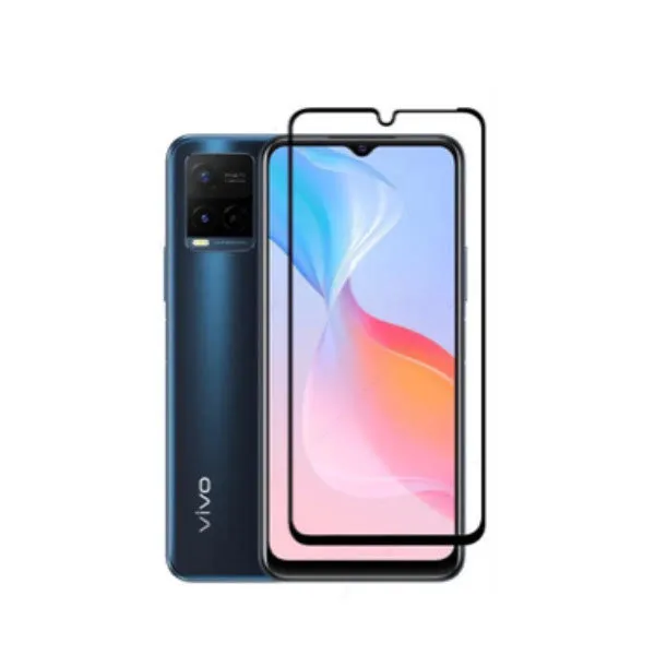 Other / Generic Vivo Y21 2021 Full Glue Tempered Glass Screen Protector