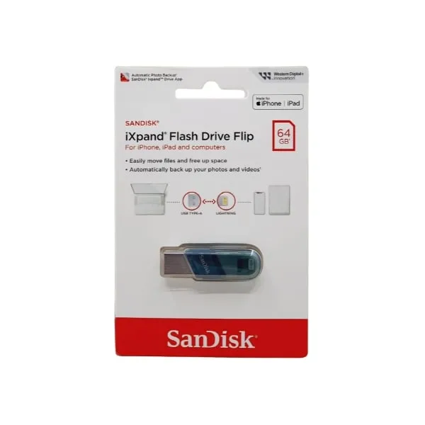 SanDisk iXpand Flash Drive Flip 64GB Lightning + USB — photo 4