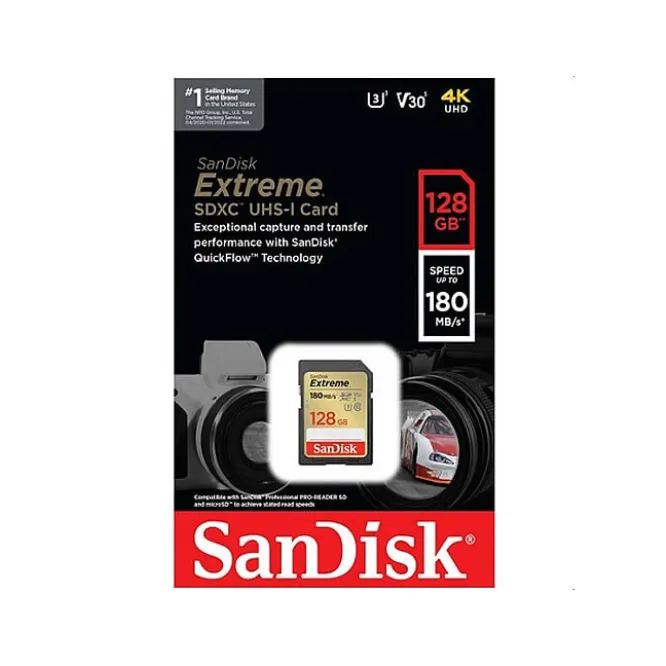 SanDisk Extreme 128GB 180MBS SDXC Memory Card — photo 4