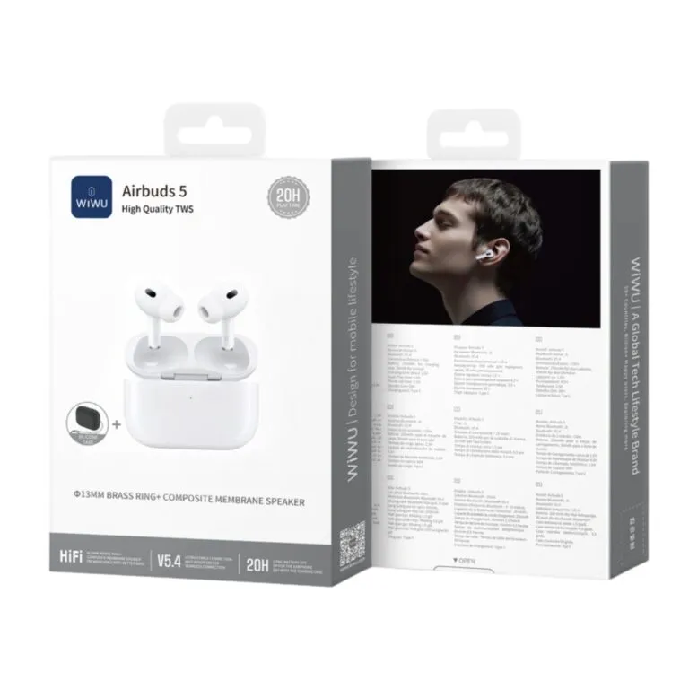 WiWU Airbuds 5 Wireless Earbuds White — photo 4
