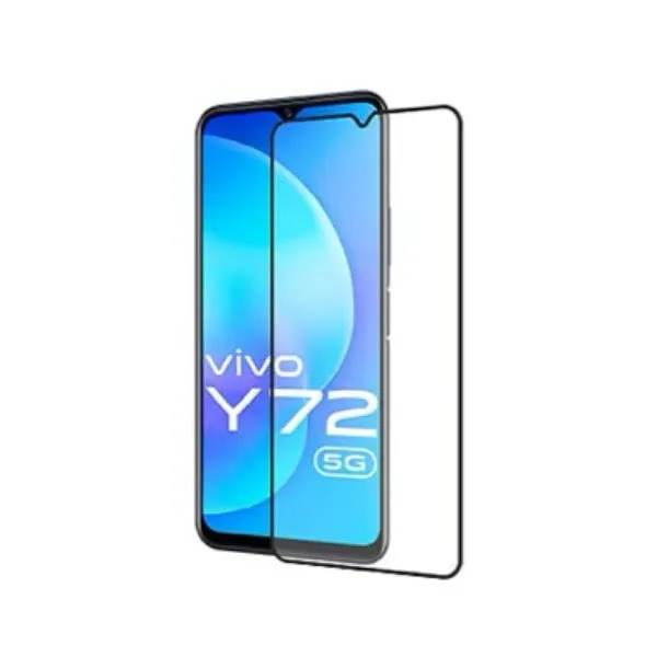 Other / Generic Vivo Y72 5G Full Glue Tempered Glass Screen Protector
