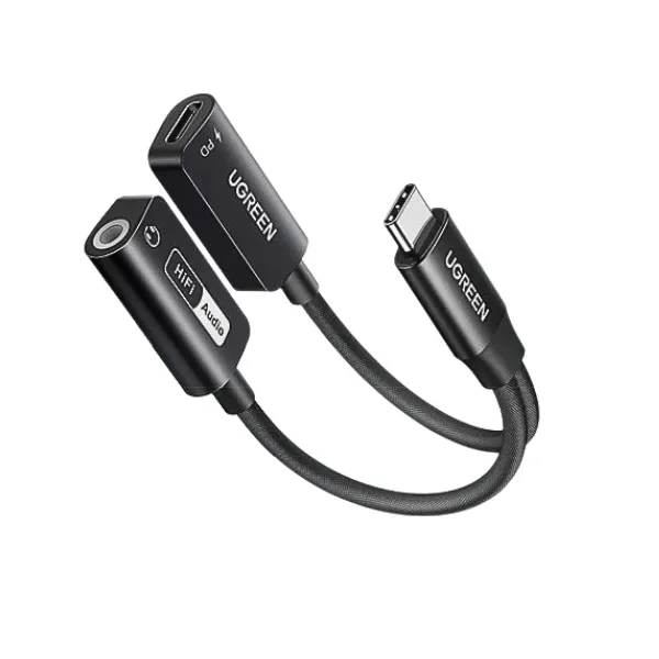 Ugreen 25837 2-in-1 Audio Adapter C to 3.5mm with PD — photo 2