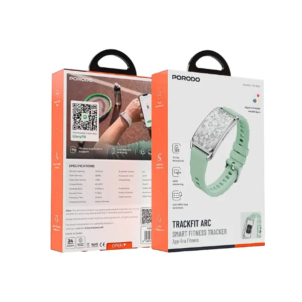 Porodo TrackFit Arc Smart Fitness Band Silicone Strap — photo 5
