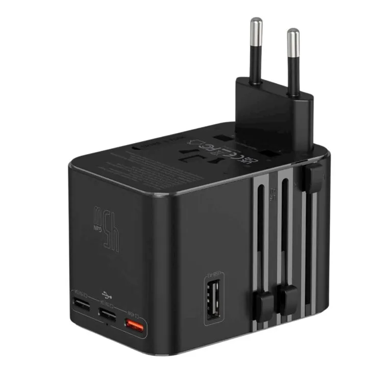 WiWU WI-UA006 45w GAN Universal Plug Adapter Black