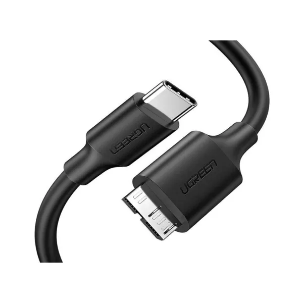 Ugreen cable USB Type C – micro USB Type B SuperSpeed 3.0 cable 1m black US312 20103 — photo 2