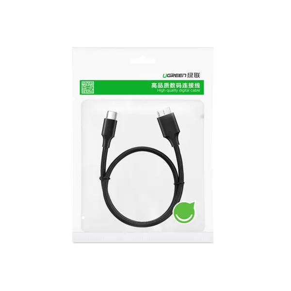 Ugreen cable USB Type C – micro USB Type B SuperSpeed 3.0 cable 1m black US312 20103 — photo 3