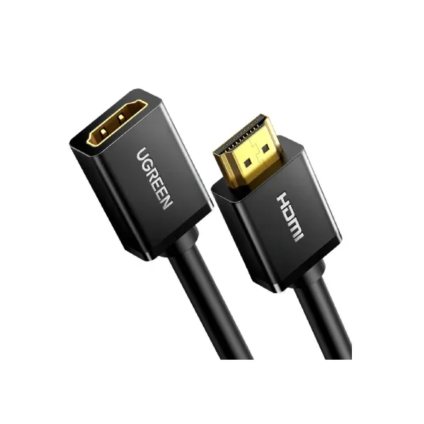 Ugreen (10141) HDMI Cable HDMI Male to Female Extension Cable Support 3D 4K 1080P HDMI Extender (Black,1m)