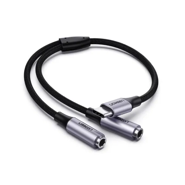 Ugreen 30732 USB-C Male to 2*3.5mm Female Auxiliary Stereo Y Splitter Audio Cable 25cm — photo 2