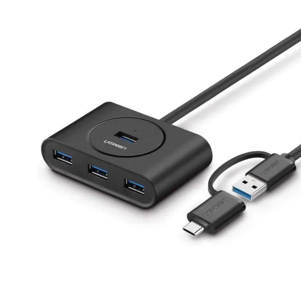 Ugreen 40850 USB 3.0 Hub With Type C Port 1m