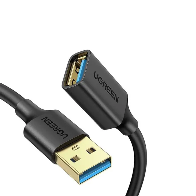 Ugreen 10373 USB 3.0 Extension Male Cable 2m (Black) — photo 2