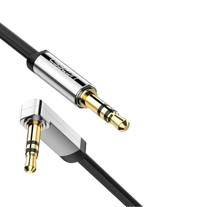 Ugreen 10598 3.5mm Male to 3.5mm Male Straight Angle Flat Cable 1M (Black) — photo 2