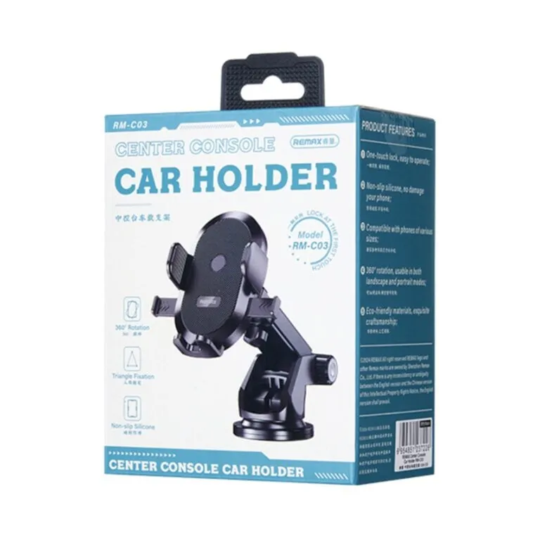 Remax RM-C03 Center Console Car Holder Black — photo 3
