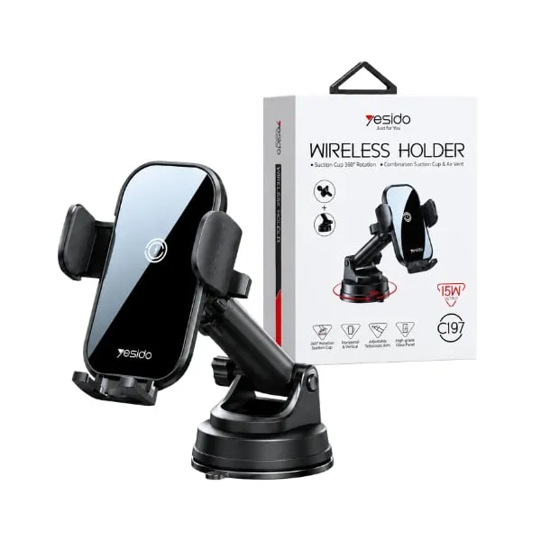 Yesido C197 15W Wireless Car Phone Holder — photo 3