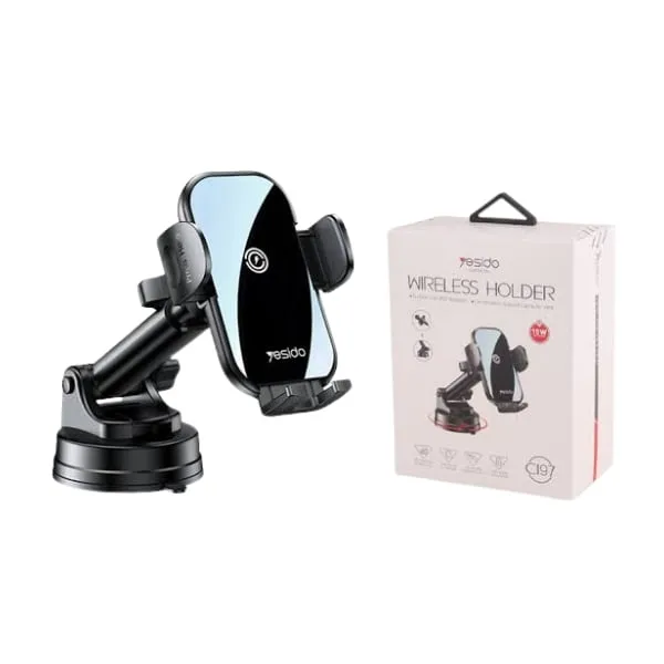 Yesido C197 15W Wireless Car Phone Holder — photo 2