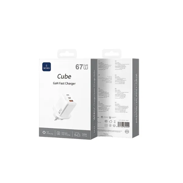 WiWU Wi-G026 Cube 67W GaN Fast Charger — photo 3