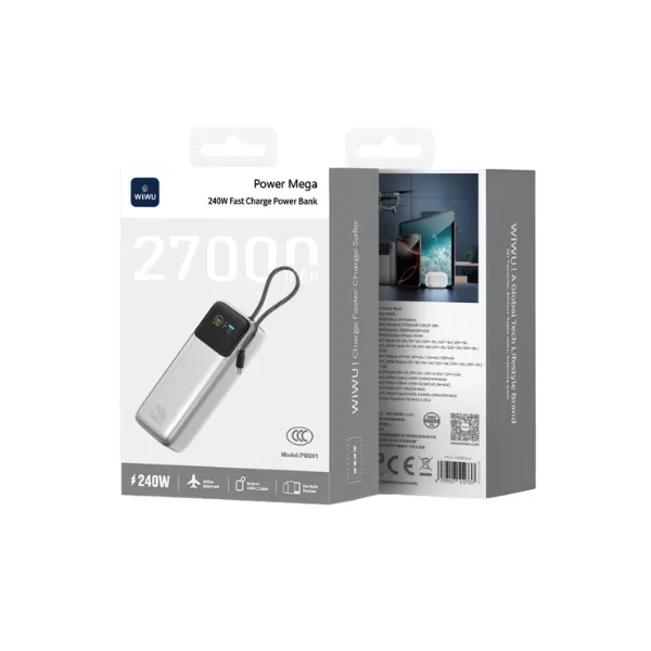 WiWU PM201 27000mAh 240W PD Fast-Charging Power Bank — photo 4