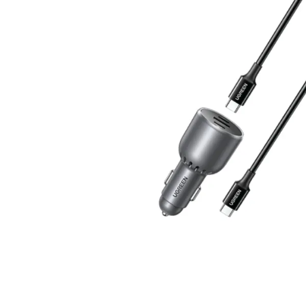 Ugreen 55511 EC705 130W 3-Port Fast Car Charger with 100W Cable — photo 3