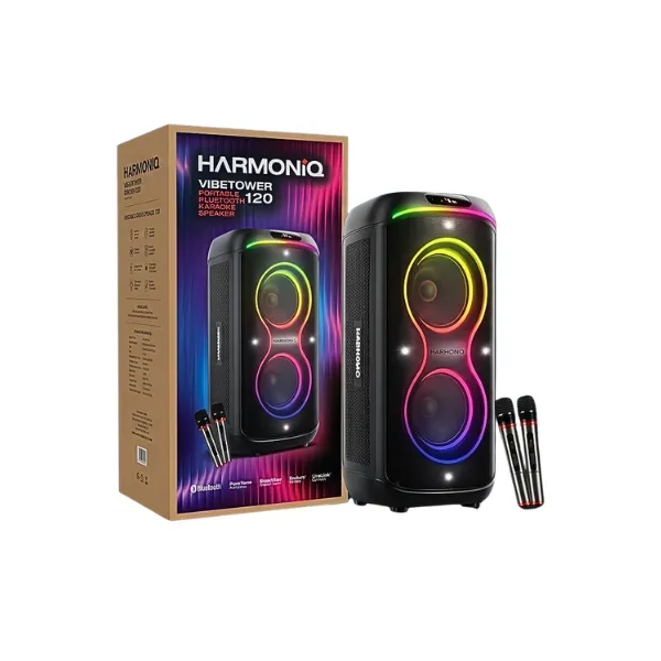 Harmoniq Vibe Tower 120 Portable Bluetooth Karaoke Speaker — photo 2