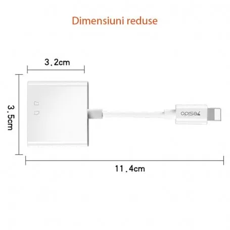 Yesido OTG Adapter Lightning To SD & TF Card GS11 — photo 2