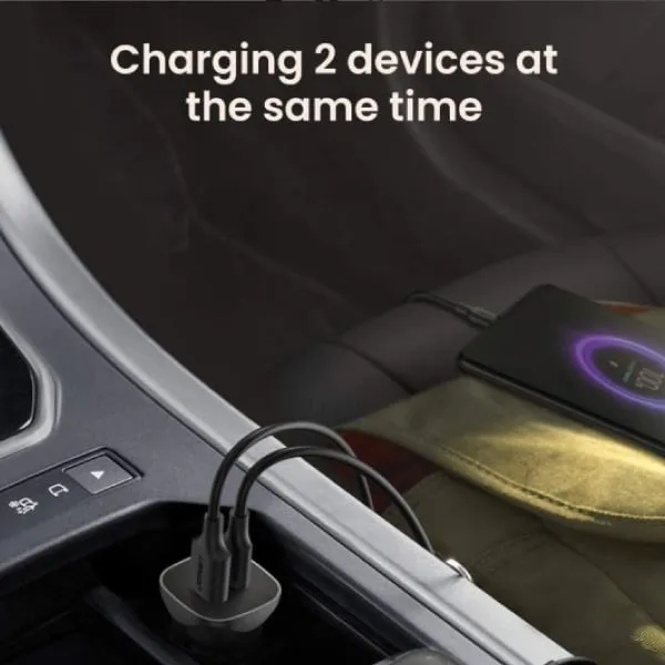 Ugreen Car Charger Two Ports USB Port and PD Port 30W 30780 — photo 3