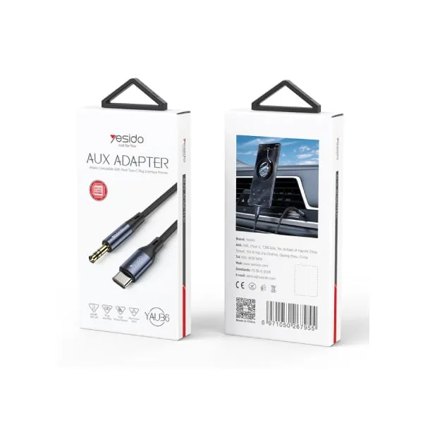 Yesido YAU36 Type-C to 3.5mm AUX Audio Adapter Cable — photo 3