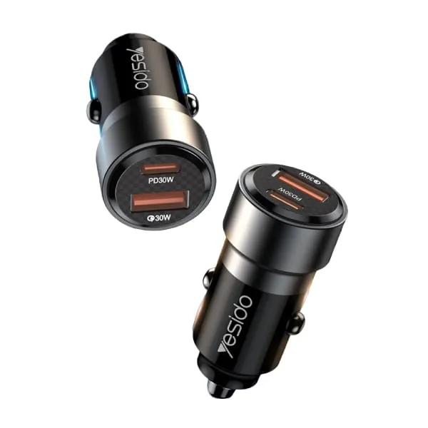 Yesido Y54 With 8 Pin To Type-C/USB-C Line Car Charger — photo 3