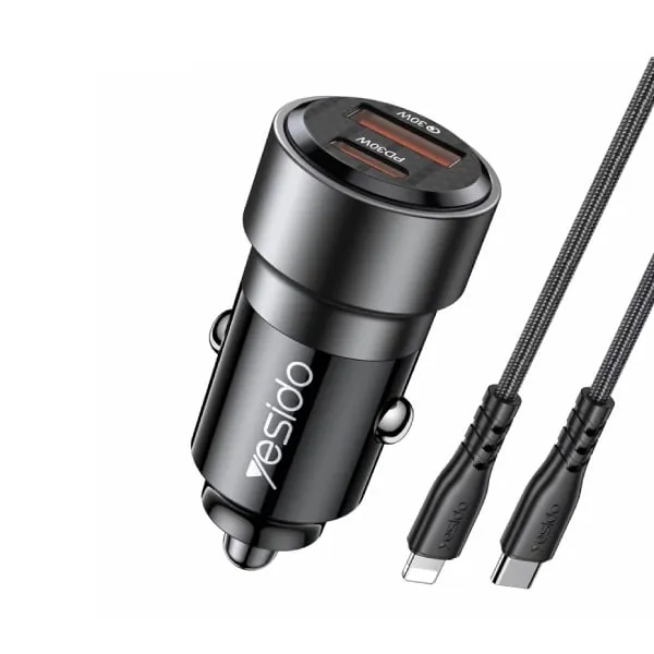 Yesido Y54 With 8 Pin To Type-C/USB-C Line Car Charger — photo 2