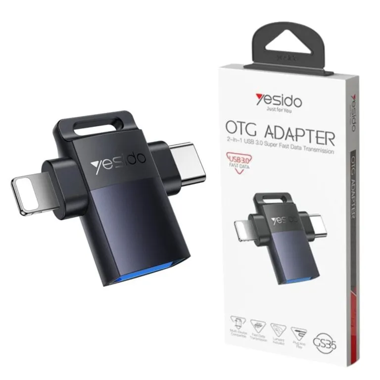 Yesido GS35 2 in 1 OTG Adapter — photo 2