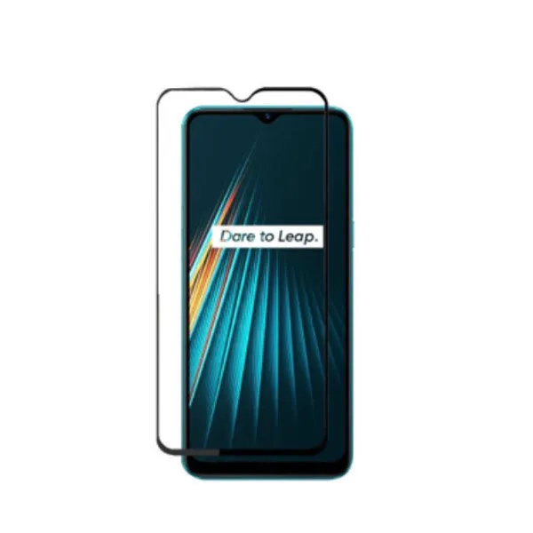 Other / Generic Realme 5i Full Glue Tempered Glass Screen Protector