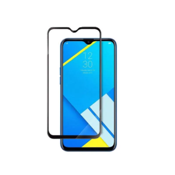Other / Generic Realme C2s Full Glue Tempered Glass Screen Protector