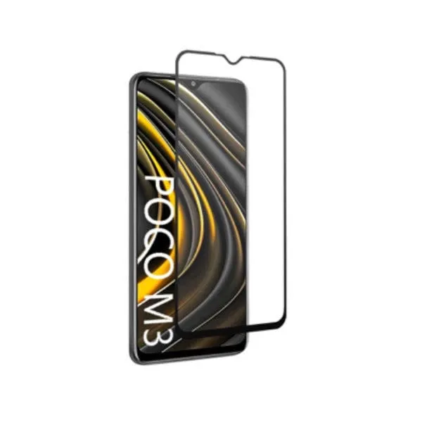 Other / Generic Xiaomi Mi Poco M3 Full Glue Tempered Glass Screen Protector