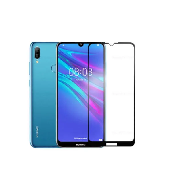 Other / Generic Huawei Y6 2019 Full Glue Tempered Glass Screen Protector