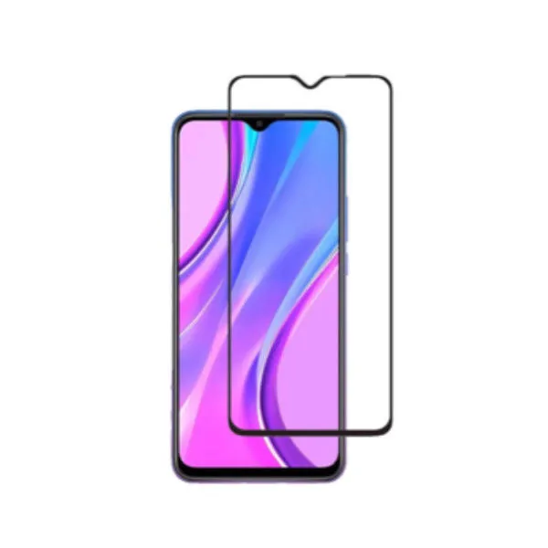 Other / Generic Redmi 9 Full Glue Tempered Glass Screen Protector