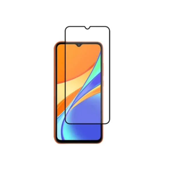 Other / Generic Redmi 9C Full Glue Tempered Glass Screen Protector