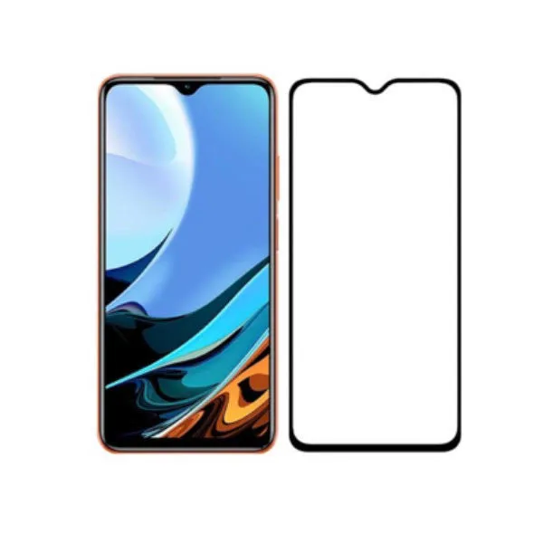 Other / Generic Redmi 9T Full Glue Tempered Glass Screen Protector