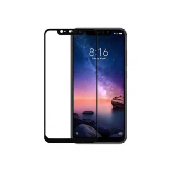 Other / Generic Redmi Note 6 Full Glue Tempered Glass Screen Protector