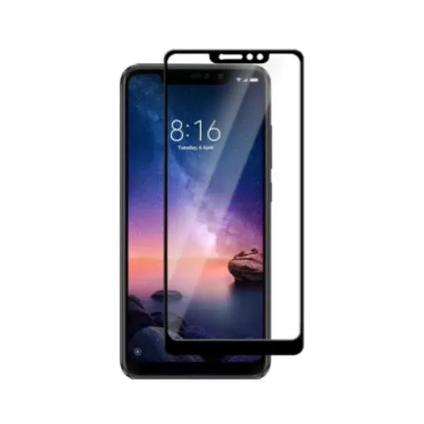 Other / Generic Redmi Note 6 Pro Full Glue Tempered Glass Screen Protector