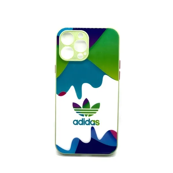 Other / Generic Logo Colorful Glass Back Cover for iPhone — photo 5