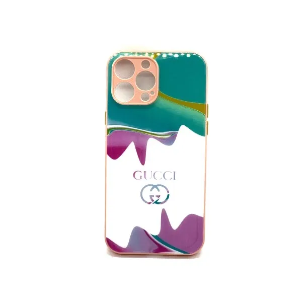 Other / Generic Logo Colorful Glass Back Cover for iPhone — photo 6