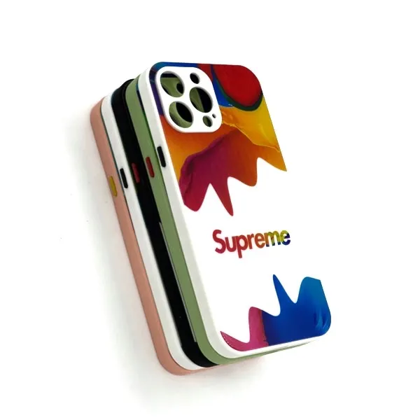 Other / Generic Logo Colorful Glass Back Cover for iPhone — photo 2