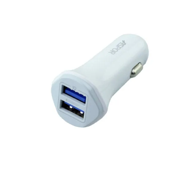 Aspor A903 Dual USB iPhone Combo set Car Charger