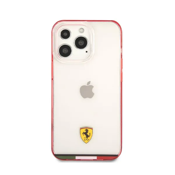Other / Generic Ferrari Original Red Transparent Logo Back Cover for iPhone 13 Pro Max — photo 2
