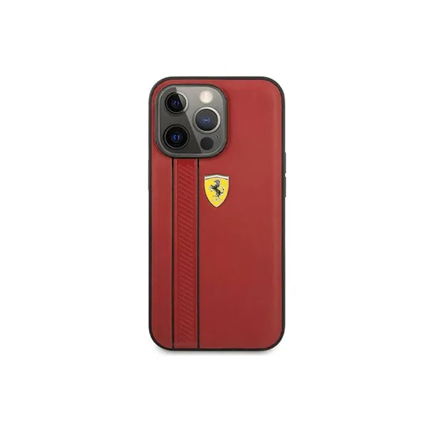 Other / Generic Ferrari Original Leather Back Cover for iPhone 13 Pro Max