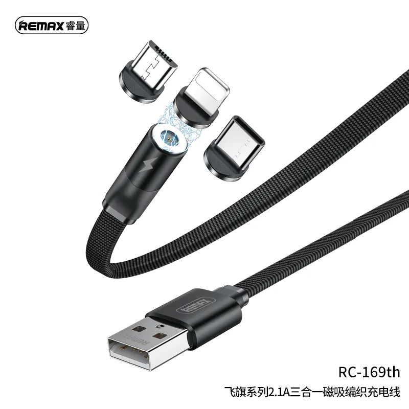 Remax Flag Series 3in1 Magnetic Charging Cable (RC-169TH) — photo 2