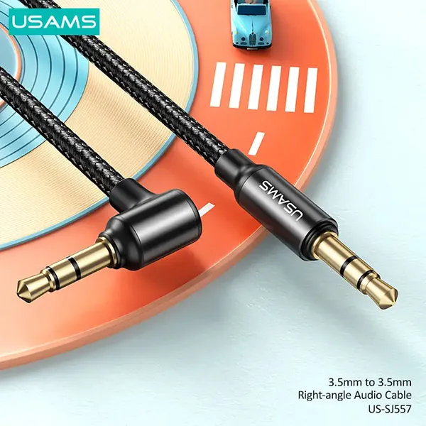 USAMS 3.5mm to 3.5mm Right-Angle Audio Cable (US-SJ557) — photo 3