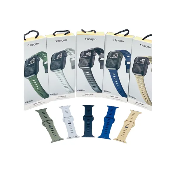 Other / Generic Spigen Silicone Sport Strap for Apple Watch 42mm/44mm/45mm