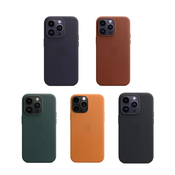 Apple Original Leather Case for iPhone 14 Series With MagSafe – CN Version
